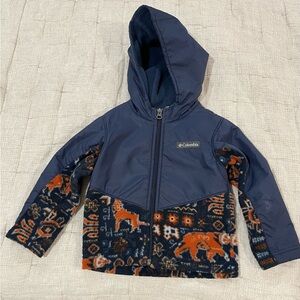 Columbia Navy and Orange Hooded Jacket